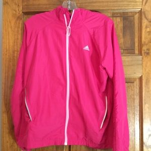 pink adidas windbreaker